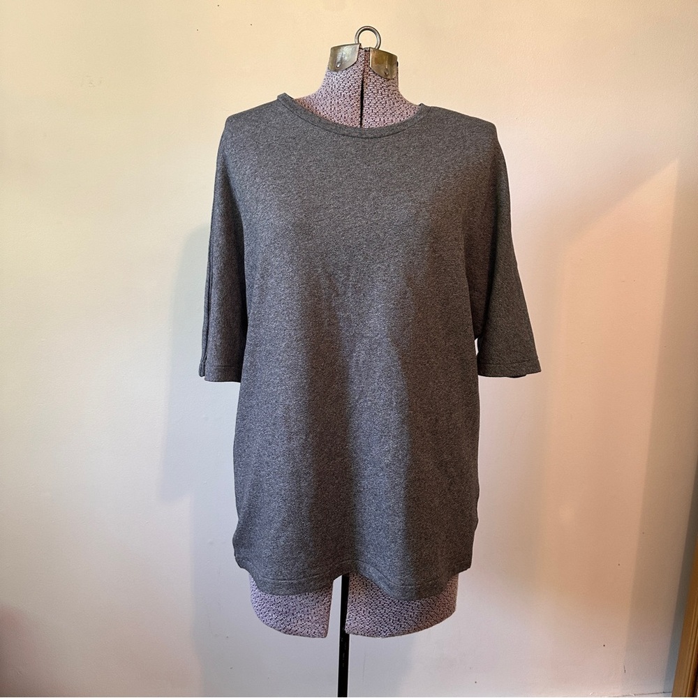 COS Grey T-Shirt with Terry Cloth Interior